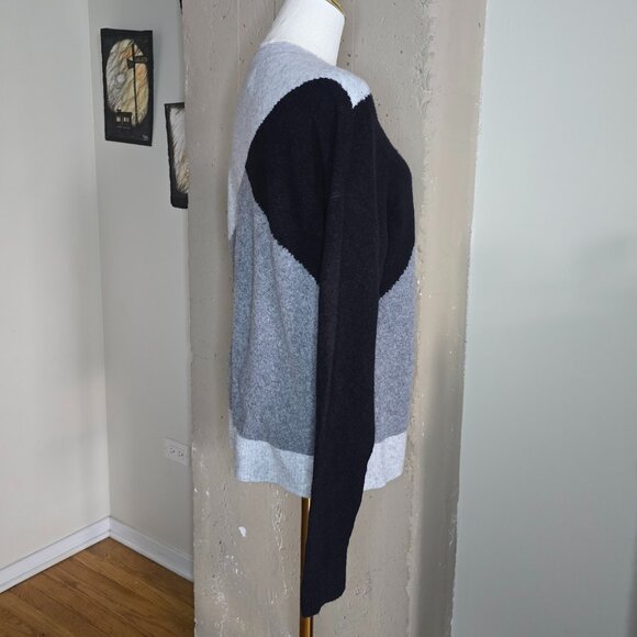 J. Crew Extra-Soft Colorblock Mock Neck Sweater Merino Wool Blend NWT - Picture 10 of 12